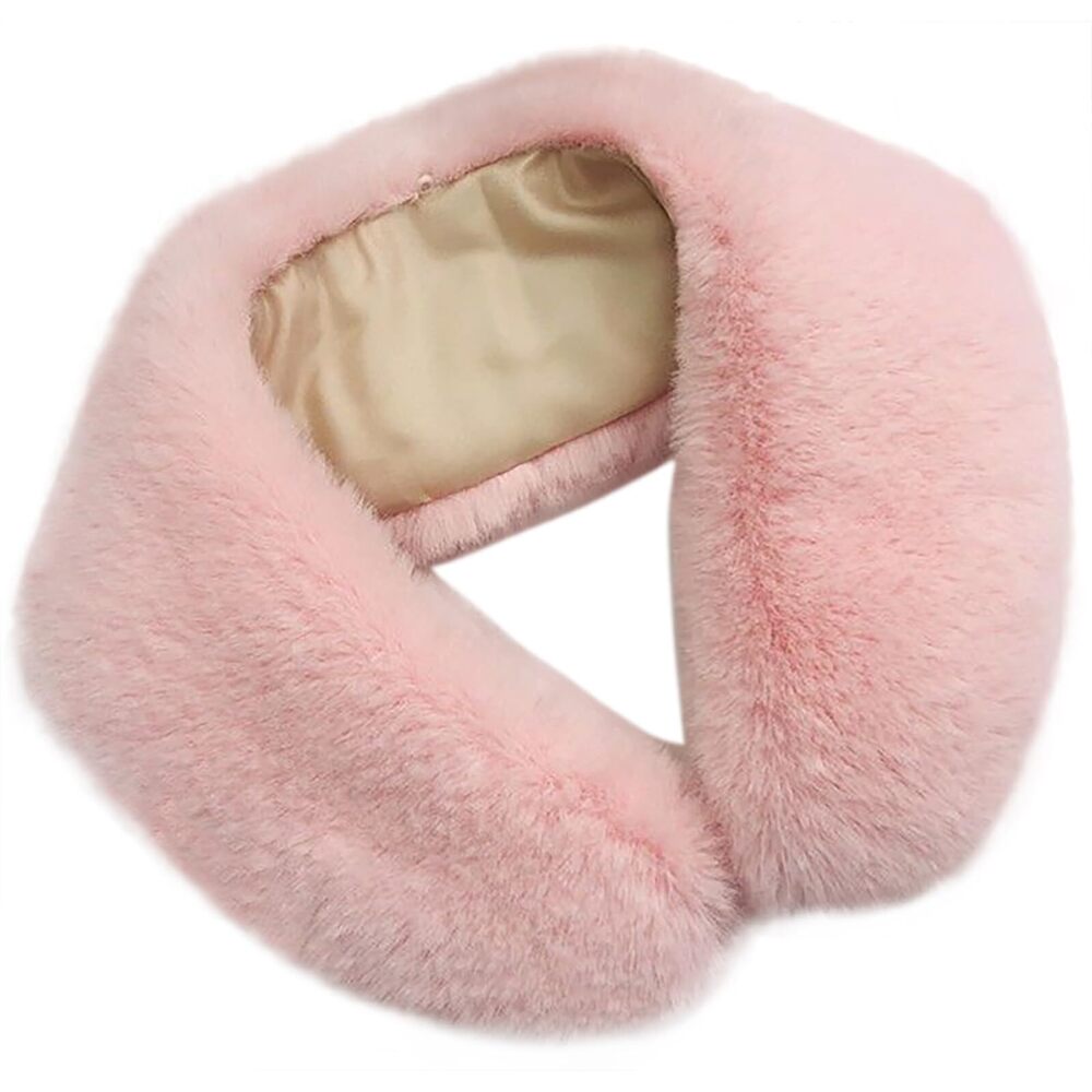 9537 Faux Fur Soft Warmer Collar Rabbit Fur Collar Shawl Wrap Stole Fake